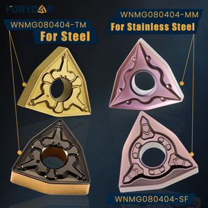 Torno CNC WNMG080404/08/12 CNC Corte Insere Carboneto De Tungstênio Insere CVD/PVD Revestimento De Aço Inoxidável OEM - Product Image 3