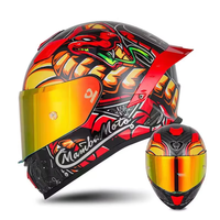 Nouveau casque de moto à visière unique intégral avec réduction du bruit pour hommes et femmes