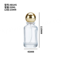 Flacon de parfum en verre plat transparent de luxe personnalisé, diffuseur à bâtonnets, bouchon en caoutchouc, capuchon à vis en plastique, sérigraphie, 30 ml, 50 ml