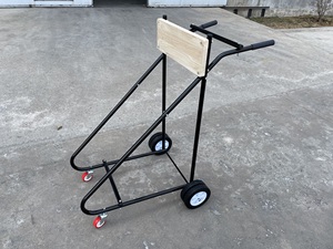 Подвесная подставка для мотора 315 фунтов, подставка для мотора лодки, тележка с нажимом, подвижная тележка, 4 колеса, подвесная тележка для мотора - Product Image 4