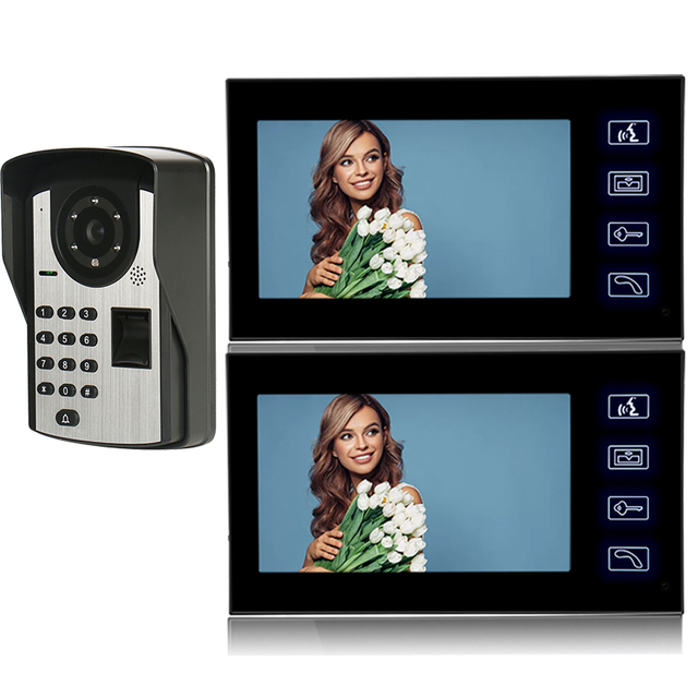7-Inch IP55 Terminal Relay Output Color Video Door Access System Fingerprint Recognition for Turnstile Control Access Control