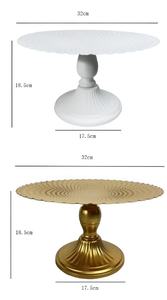 Support à gâteau jetable stable en fer à une seule couche, mariage, hôtel, <span class=keywords><strong>café</strong></span>, goûter, anniversaire, banquets, outils pour gâteaux - Product Image 6