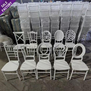 Fabrication de meubles d'hôtel pour mariage, chaise Chiavari blanche, vente en gros de chaises en plastique pour adultes, événement pour fête - Product Image 1