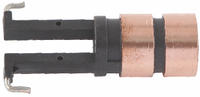 Support de balais de charbon pour anneau collecteur (dimensions : 15*6.2/45*7.5*24 X 2 anneaux), pour assemblages de collecteurs à anneaux.