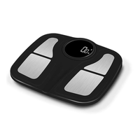 Báscula Digital Inteligente para Baño, de Vidrio, con Bluetooth, Capacidad de 180 kg, con Aplicación, Fabricada en Plástico ABS