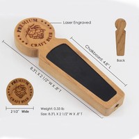 Poignées de robinet de bière en bois de tableau noir créatif en gros 1 pièce accessoires de barre marron garde-main en bois Ar15