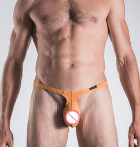 2022 nueva moda personalizada hombres cintura baja malla Sexy divertido Bikini espalda vacía T pantalones suspensorio T-string calzoncillos Pantalones cortos ropa interior para <span class=keywords><strong>Gay</strong></span> - Product Image 3