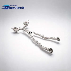Système d'échappement Catback FlowTech SS304 entièrement équipé de vannes avec tube en X pour Ferrari F12 Berlinetta 6.3L V12 2012-2017 – Fixation directe par boulons - Product Image 4