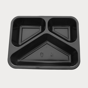Vente chaude Contenant alimentaire jetable CPET à emporter Micro-ondable Biodégradable Contenant alimentaire de qualité alimentaire CPET <span class=keywords><strong>Plateau</strong></span> <span class=keywords><strong>repas</strong></span> 2 <span class=keywords><strong>compartiments</strong></span> - Product Image 6