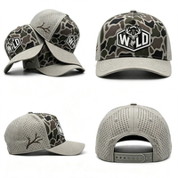 Gorra Trucker de Camuflaje de Secado Rápido con Bordado 3D de Ciervo, Ligera, Protección Solar, para Camping y Pesca