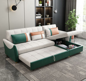 Canapé moderno para sala de estar, sofás plegables de almacenamiento, Chesterfield, sofá cama de cuero - Product Image 5