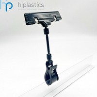 Porte-étiquettes en plastique transparent Hiplastics HYZ21004, installation facile, taille et couleur personnalisables, présentoir pour supermarché