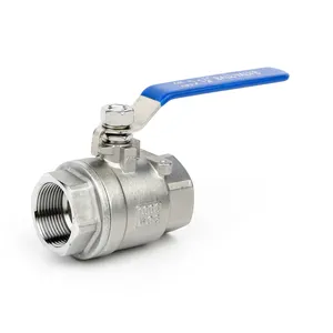 Pc wog 2pc general 1 4 4 screwed bsp npt ball valve ball water oil gas acid manual low pressure 18 months