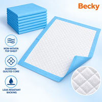 Vente en gros usine de tapis d'apprentissage jetables écologiques bleus pour chiens et chats, anti-fuites, pour la propreté des chiots
