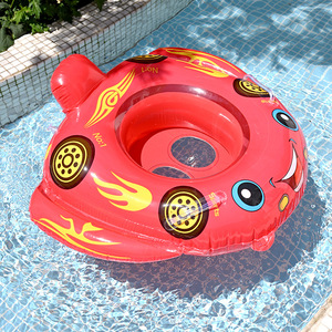 TANYOZHE Anillo de natación inflable de 60x45 cm con diseño de coche de dibujos animados para niños, flotador para piscina - Product Image 2