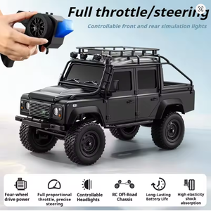 SJY-MN111C Voiture RC 1:18 4x4 <span class=keywords><strong>Land</strong></span> <span class=keywords><strong>Rover</strong></span> <span class=keywords><strong>Defender</strong></span> Véhicule Tout-Terrain Grimpant 2.4G Modèle de Voiture Télécommandée à l'Échelle Réelle Jouets Cadeaux Nouveauté - Product Image 6
