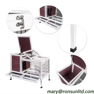 Cage à lapins empilable avec plateau, <span class=keywords><strong>enclos</strong></span> à lapins à 2 niveaux <span class=keywords><strong>pour</strong></span> l'intérieur, espace multi-niveaux <span class=keywords><strong>pour</strong></span> les excréments - Product Image 5