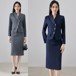 Women's Professional Business Suit Set Long Skirt Anti-Wrinkle Office Lady Formal Interview Wear - Product Image 1