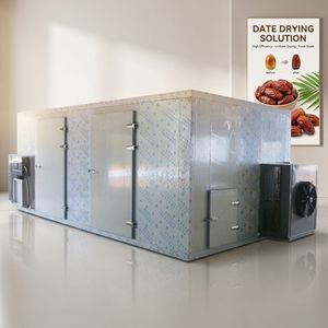 Machine de séchage de fruits commerciale à pompe à chaleur électrique industrielle contrôlée par PLC, déshydrateur alimentaire, capacité 1200-1400 kg, puissance 29,0 kW - Product Image 1