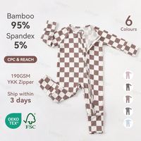 Pijamas de Bambú para Bebé con Logotipo Personalizado, Listos para Enviar, MOQ Bajo, OEM ODM, Cierre de Dos Vías, Fabricante de Productos Naturales y Suaves