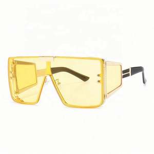 Gafas de Sol de Metal Extra Grandes de Moda Vintage UV400, Lentes de Una Pieza, para Mujer, Gran Venta 2021 - Product Image 4