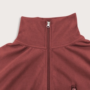Wine <b>Red</b> Solid Color Standing Collar Winter <b>Jacket</b> Soft Skin Friendly Velvet Eco-Friendly Warm Outdoor <b>Waterproof</b> Custom Logo - Product Image 5