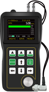 เครื่องวัดความหนาผนังท่อเหล็กแบบพกพาอัลตราโซนิก ช่วงการวัด 0.6-508 มม. ความแม่นยำ 0.01/0.1 มม. หน้าจอ TFT LCD ขนาด 2.4 นิ้ว - Product Image 6