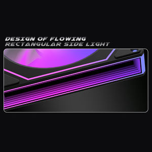 Lovingcool yüksek verimli RGB oyun PC soğutma fanı Ultra sessiz ayarlanabilir aydınlatma çoklu çalışma modları 5V bilgisayar kasası - Product Image 3