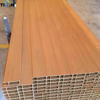 Plafond à poutres en bois écologique Wpc Tubo De Madera Tubes en bois Wpc