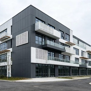 Panneau en aluminium perforé, découpe laser, placage aluminium pour décoration de façade et de plafond - Product Image 1