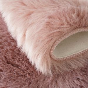 핫 세일 100% 폴리에스터 긴 머리 방전 토끼 인조 모피 직물 겨울 담요 - Product Image 4