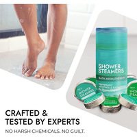 Diffuseur de vapeur pour douche à l'eucalyptus et à la menthe, soulage la congestion avec des bombes de bain vapeur, utilisé pour stimuler l'énergie matinale et favoriser la santé familiale