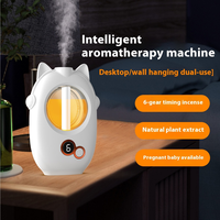 Diffuser Aroma Ultrasonik Lampu Suasana RGB Tangki Air Terlihat Timer Digital Senyap untuk Kamar Tidur Pemasok Grosir