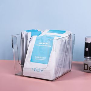 Transparent Face Mask Storage <b>Box</b> With Lid Desktop Skincare Organizer 10L 20L Capacity - Product Image 1