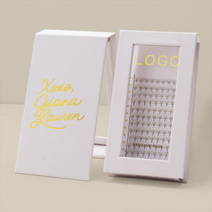 Cils pré-faits coréens en PBT, volume russe 5D, <span class=keywords><strong>7</strong></span>-15 mm, mélange de cils pré-faits, base pointue, cils de volume pré-faits - Product Image 1