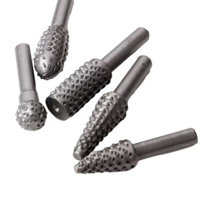 Carbide Tipped Rotary File Set 1/4 In Shank Straight Bit For Woodworking Carpentry Rotation Use - Product Image 2