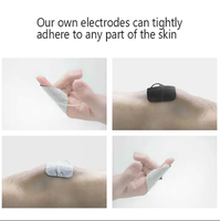 Coussinet TENS de type aiguille en queue de cochon en mousse équipement médical coussinet d'électrode de défibrillation de massage coussinet d'entraînement pour équipement AED adulte