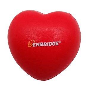 Pelota Antiestrés en Forma de Corazón de PU Roja, Juguete Promocional en Oferta - Product Image 6