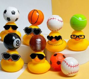 Handmade Little Yellow Accessories No. 8 Spinning Football Baseball Basketball Ball Duck Glasses Decoration <b>Bath</b> Toys - Product Image 1