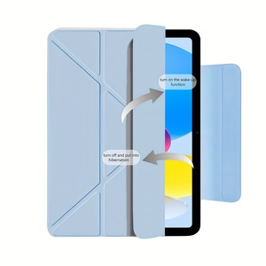 Funda protectora para <span class=keywords><strong>iPad</strong></span> <span class=keywords><strong>12</strong></span> y Air 8 de 10.ª generación de 11 pulgadas con hebilla, diseño plegable 3+Y, ranura para lápiz, resistente a caídas, fabricada en China - Product Image 3