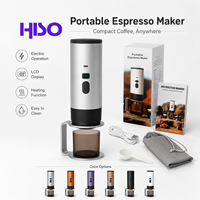 Machine à café expresso portable entièrement automatique avec écran LCD, pompe à pression et fonction de chauffage