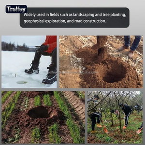 Trivella a carrello portatile da 99cc per la perforazione del terreno, ideale per la coltivazione di palme da olio - Product Image 2