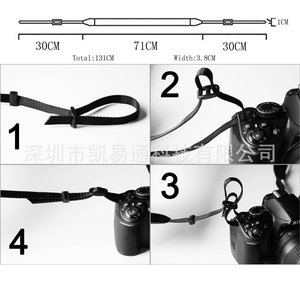 Correa de cámara de estilo artístico vintage, correa de algodón de 3,8 cm para el cuello y el hombro para cámaras DSLR - Product Image 5