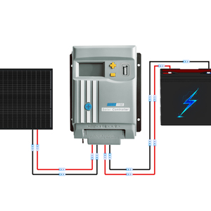 Contrôleur de charge solaire MPPT 10A/20A/30A/40A 12V/24V AUTO avec WIFI ou Bluetooth, contrôleur MPPT avec écran LED - Product Image 1