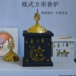 Ramazan Bayramı için LED Işıklı Demir Fener, Kare Ev Dekorasyonları, At Figürlü Masaüstü Dekorasyonu - Product Image 4