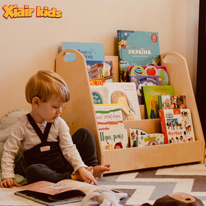 Kindergarten Montessori Kid Bücherregal Kindertag stätte Möbel Set Vorschule Bibliothek Nook Kinderzimmer Holz Bücherregal Open Storage Reading - Product Image 1