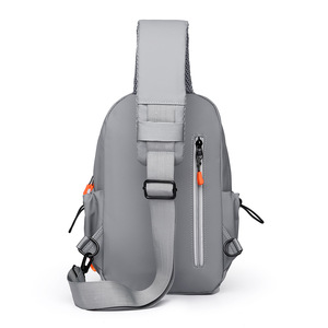 กระเป๋าสะพายไหล่แฟชั่นอเนกประสงค์แบบลำลองสำหรับผู้ชายกระเป๋าสะพายข้างมีซิปไนลอนทันสมัยสำหรับกีฬากลางแจ้ง - Product Image 3