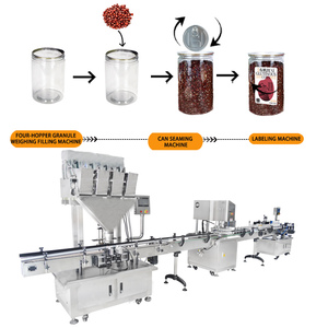 Nut Products Granule <strong>Filling</strong> Sealing Labeling Production <strong>Line</strong> Plastic <strong>Jar</strong> Canned Nuts <strong>FIlling</strong> <strong>Machine</strong> Bottle Can Sealing <strong>Machine</strong> - Product Image 2