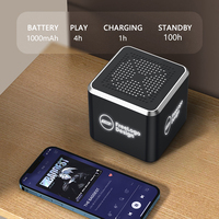 Haut-parleur audio sans fil Cube personnalisé avec logo LED pour cadeau promotionnel en gros pour salon professionnel
