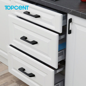 อุปกรณ์ตกแต่งเฟอร์นิเจอร์ครัว ตู้เสื้อผ้า ตู้ลิ้นชัก อลูมิเนียมสีดำทันสมัย ยี่ห้อท็อปเซ็นท์ พร้อมมือจับและลูกบิด - Product Image 4